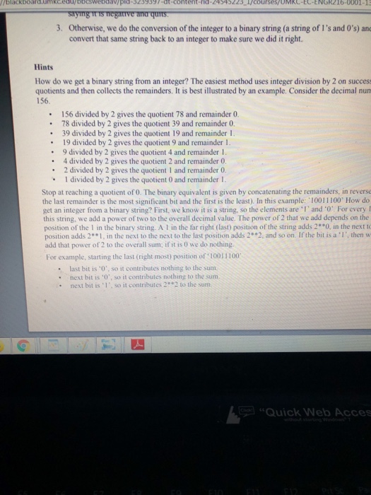 to binary and then from binary back to integer. This will give