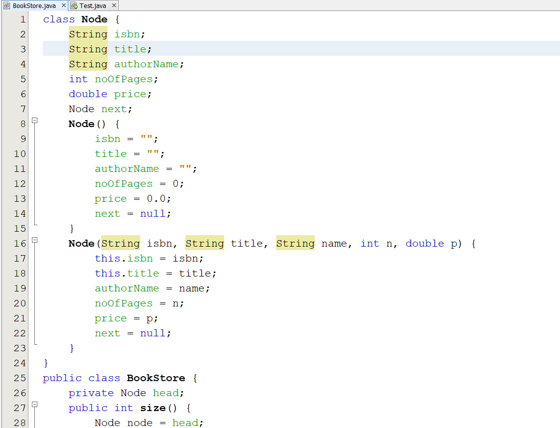 Select data structure and algorithm, and then describe the used dataset and