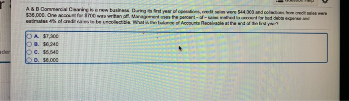 has the following transactions during January: Credit sales of $110,000, collections of