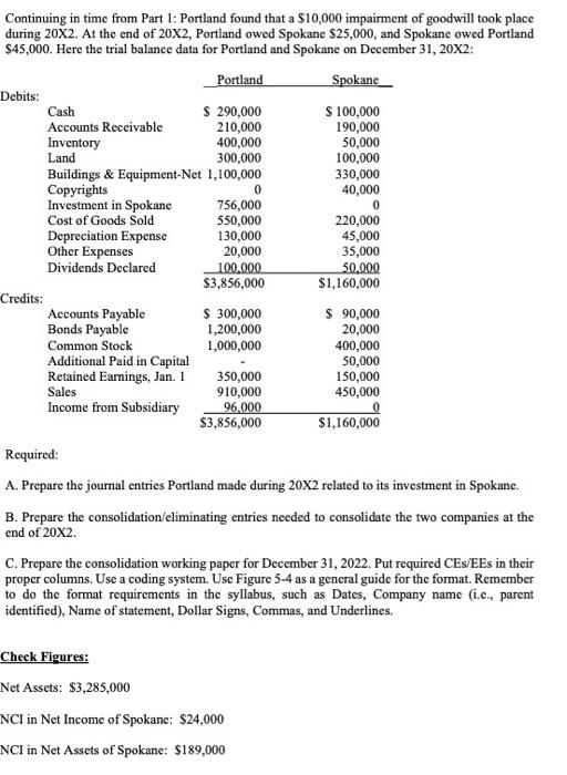  Continuing in time from Part 1: Portland found that a $10,000