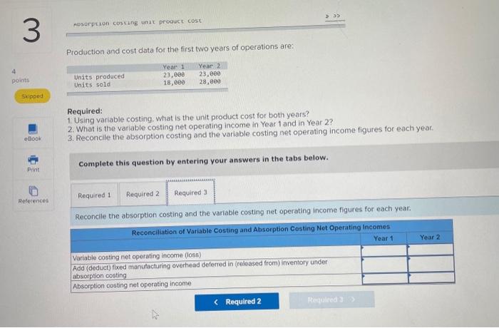 per unit) Cost of goods sold ($5 per unit) Gross margin Selling