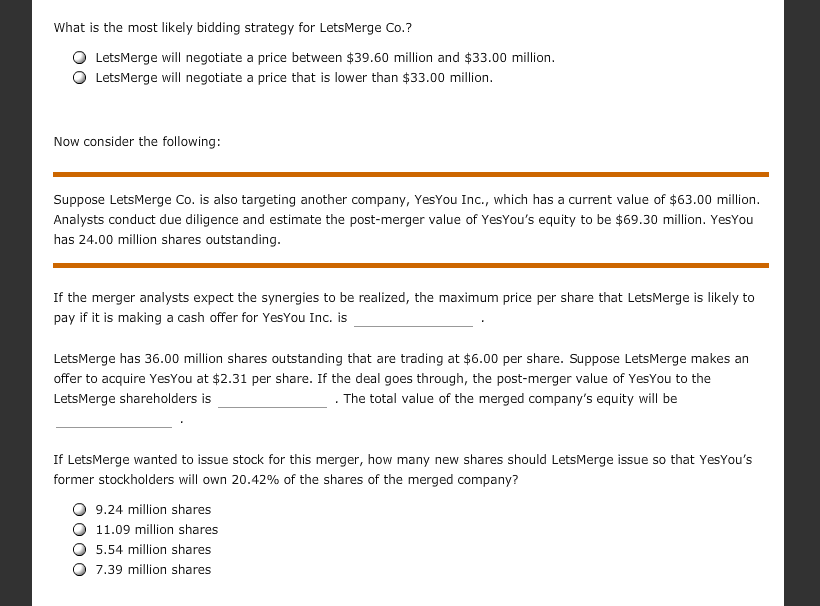 merger analysis, the most important part of the analysis is to determine