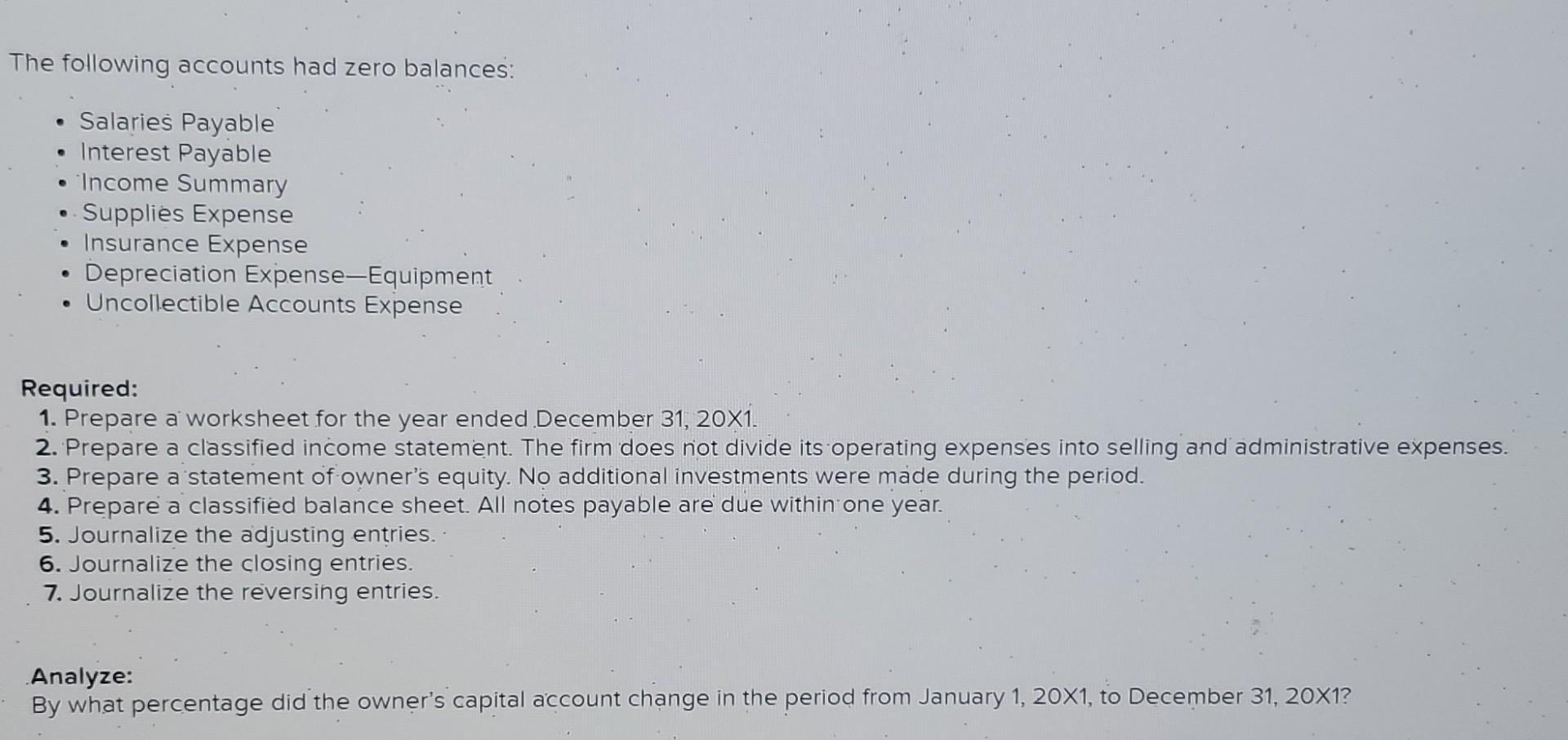 income summary. Note: Enter debits before credits. Journal entry worksheet 134567 Record
