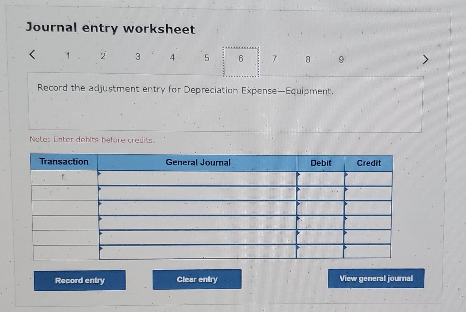 Journal entry worksheet 4 Record the closing entry for revenue and other