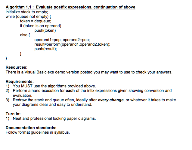 pretty diagrams. Your diagrams should be suitable for explaining the algorithm to