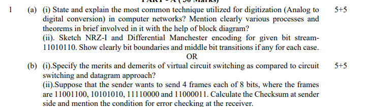  1 (a)(i) State and explain the most common technique utilized for