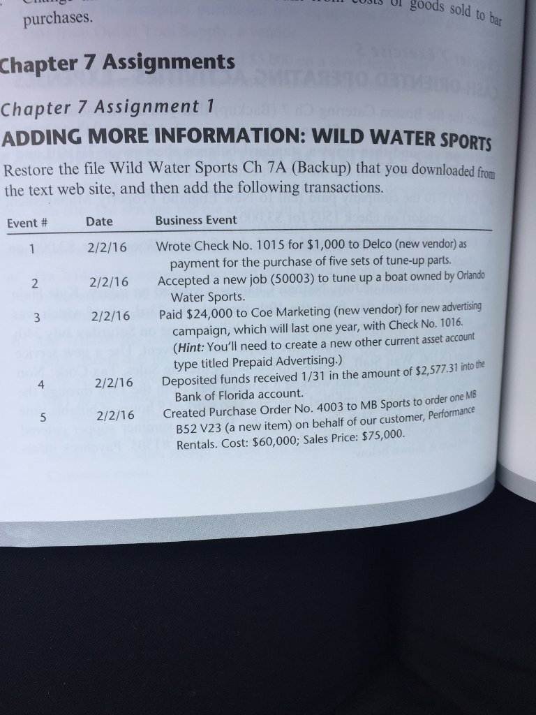 Does anyone have the step-by-step solutions for Ch. 7 assingments 1,2 and