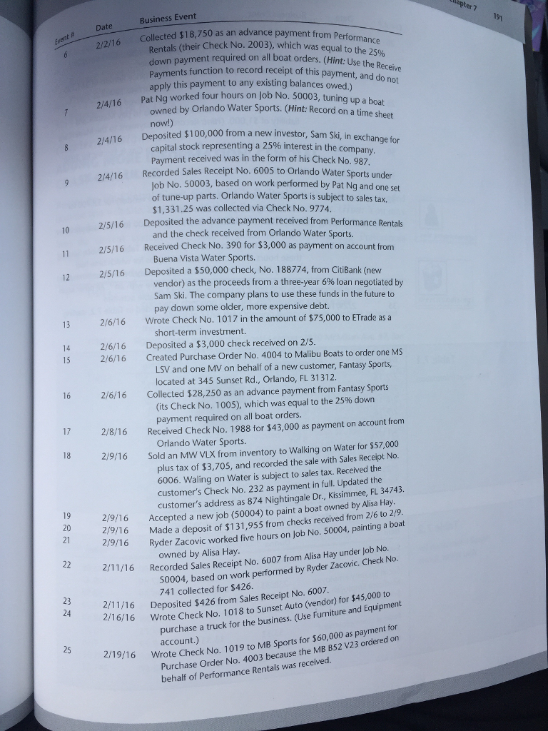 3? Textbook: Using QuickBooks Accountant 2015, 14th edition ISBN-10: 1305084772 CH. 7