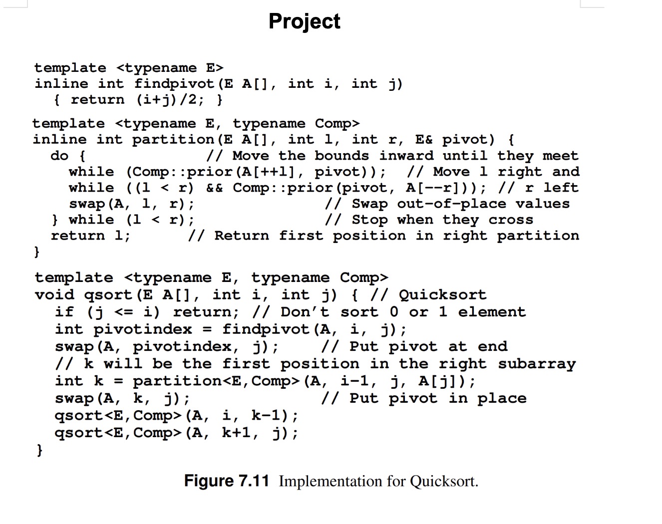  Here is the project for the Data Structures and Algorithms course.