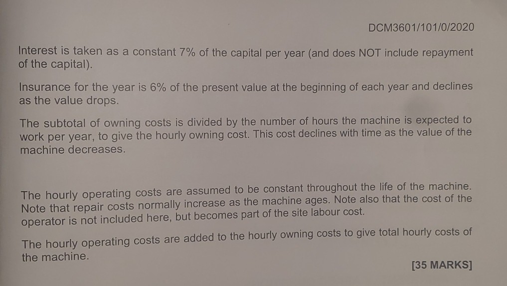 hourly cost of a concrete mixer, throughout its expected life, based on