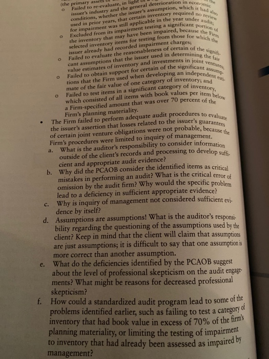  conditions, whether the issuer's assumption, which it had also issuer's industry