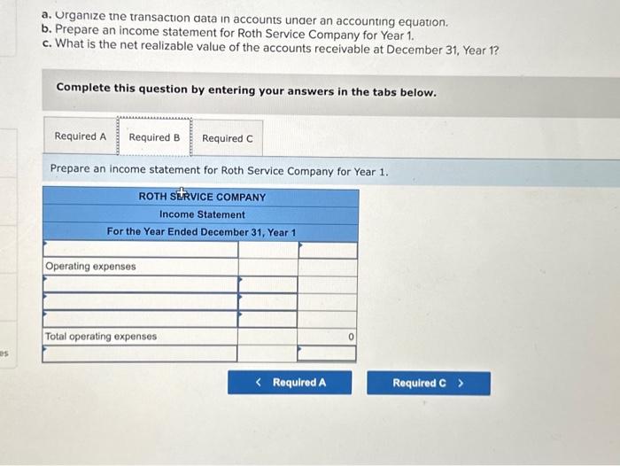 Company for Year 1. c. What is the net realizable value of