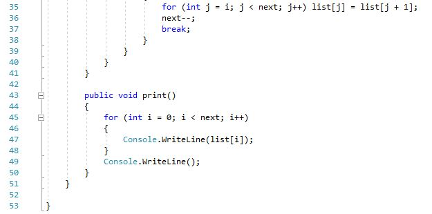 to be removed is at the beginning of the list and the
