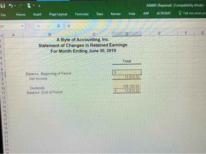 1: Byte of Accounting, Inc. issued 1,822 shares of its common stock