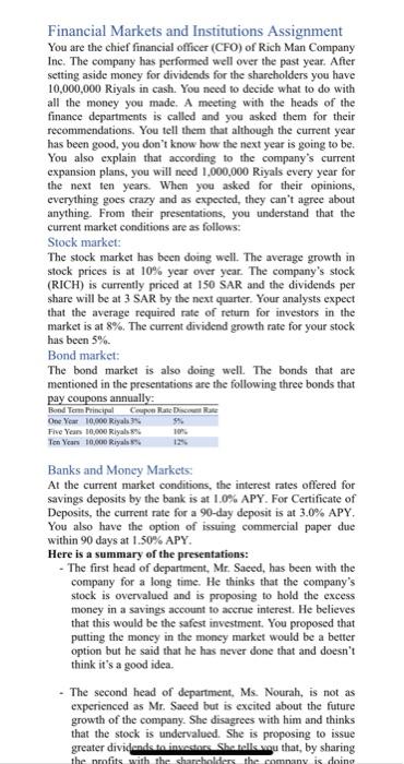 help you answer the question in the assignment. You and your team