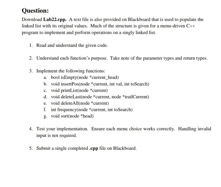  lab22.cpp is given and text file is given lab22.cpp: #include #include