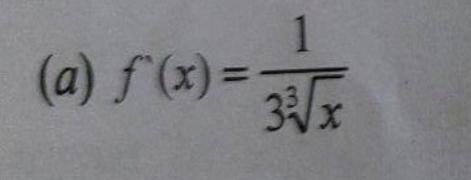  1 (a) f(x) = ) F *=