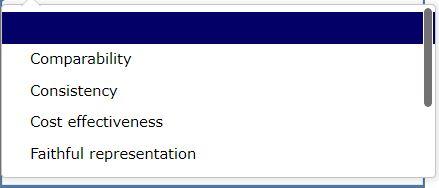 of accounting information. Several constraints impede achieving these desired characteristics. Answer each