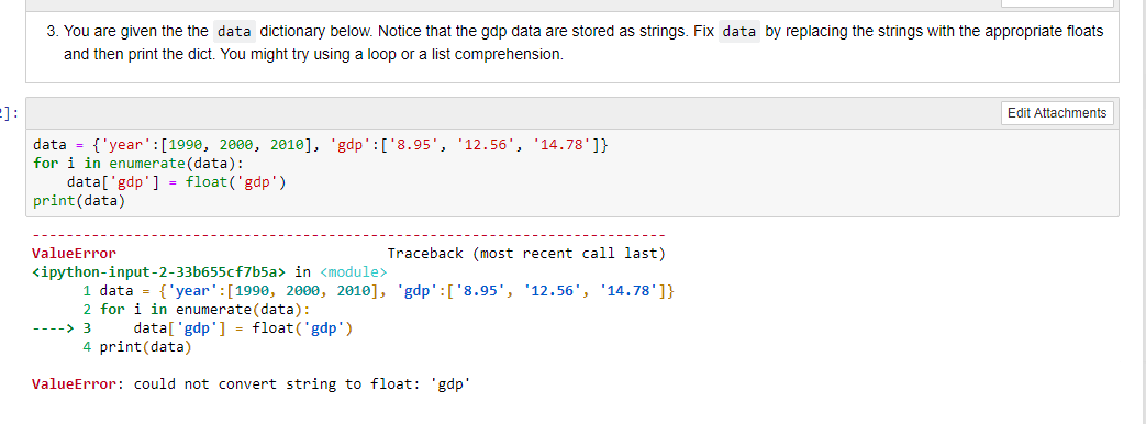  Using Python 3 3. You are given the the data dictionary