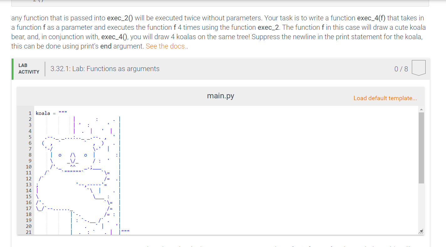 plz use python 1 any function that is passed into exec_20) will