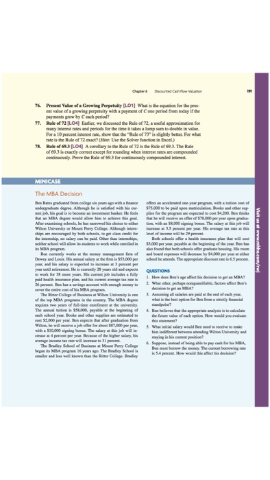  For this week's mini case, students will be assigned to work