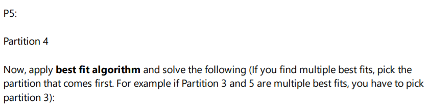 Partition 3 416k Partition 4 480k Partition 5 512k Now, consider the