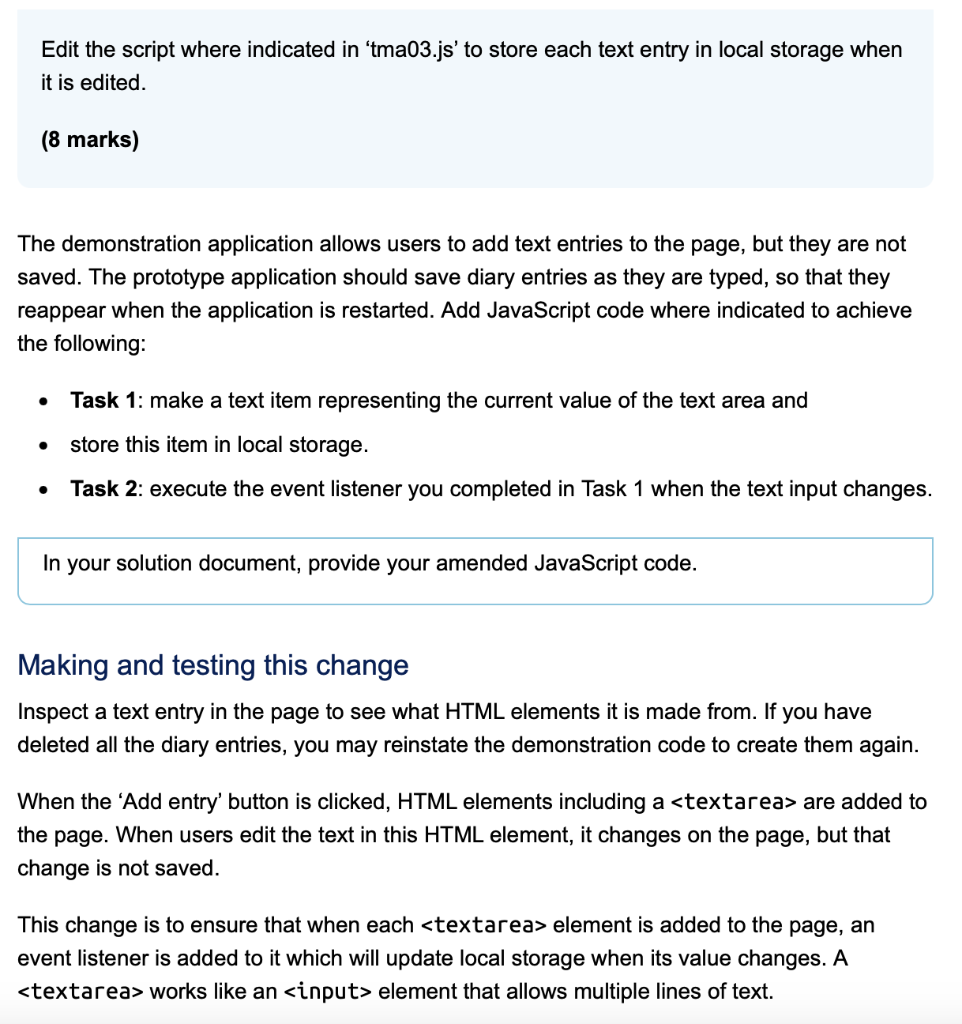  Please answer Task 1 and Task 2 as seperate parts and