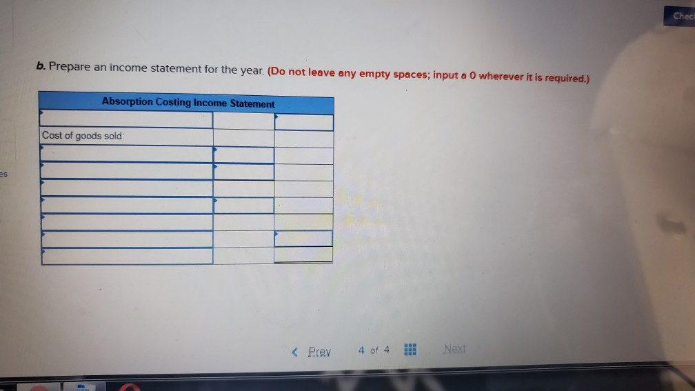 Company manufactures and sells a single product. The following costs were incurred