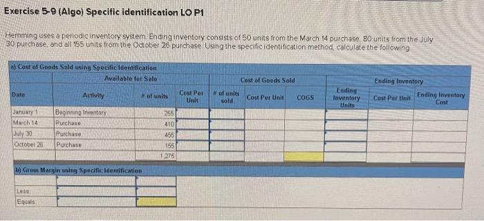 Company reported the following current-year purchases and sales for its only product