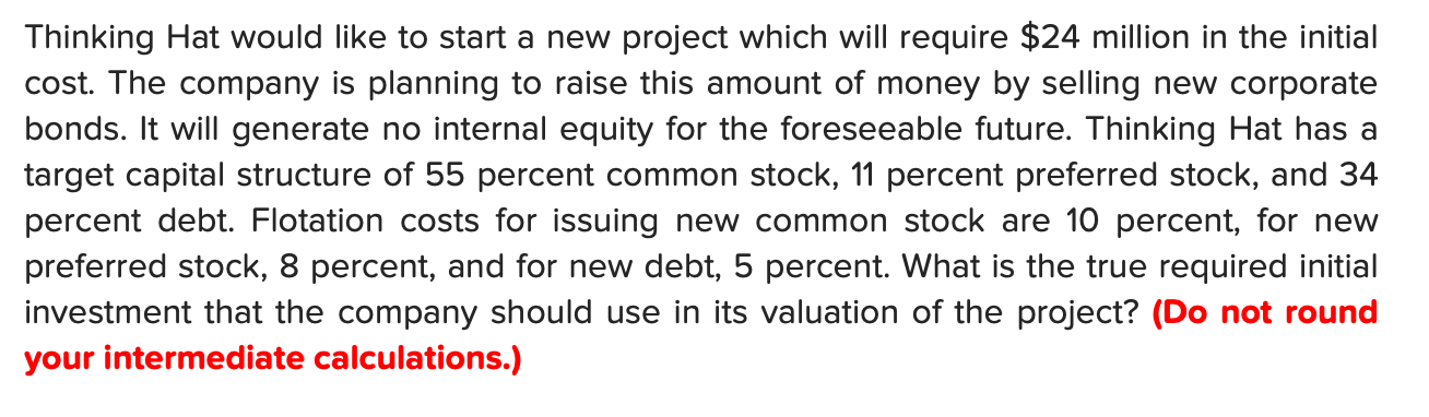 Thinking Hat would like to start a new project which will