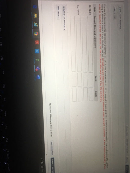 NEXT Problem 9-3 Flint Company determined its ending inventory at cost and