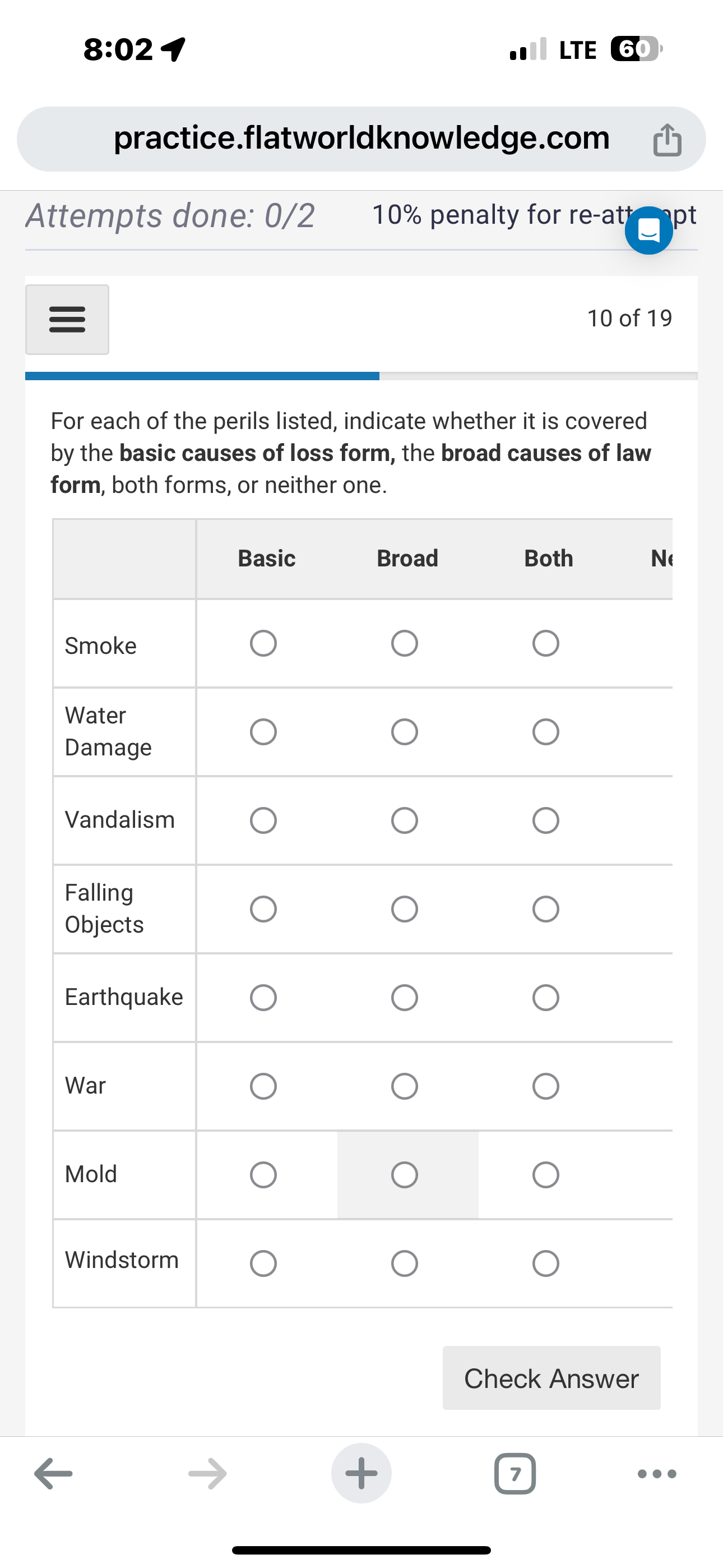  8:024 LTE practice.flatworldknowledge.com Attempts done: 0/2 10% penalty for re-att ?pt