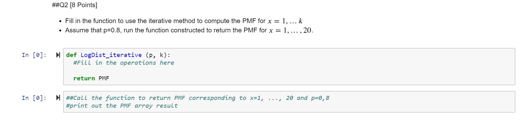 in insurance study to model insurance claim frequency. The PMF of logarithmic