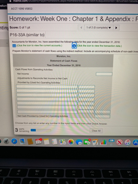data for the year ended December 31, 2016: ew the current -