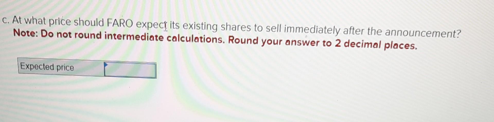 had 33 million shares outstanding trading at $45 a share. Suppose the