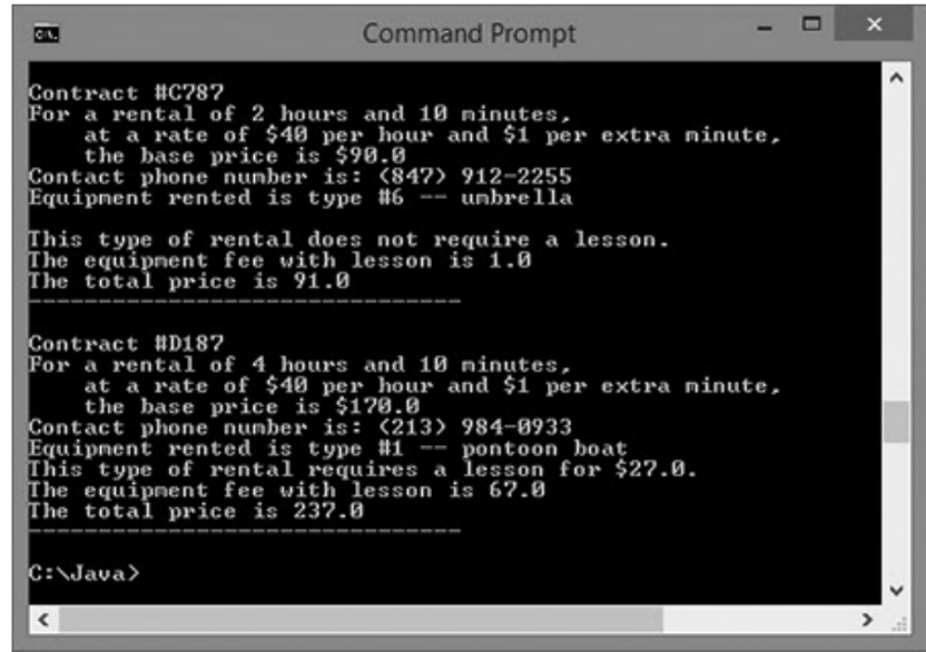  In previous chapters, you have created several classes for Sammys Seashore