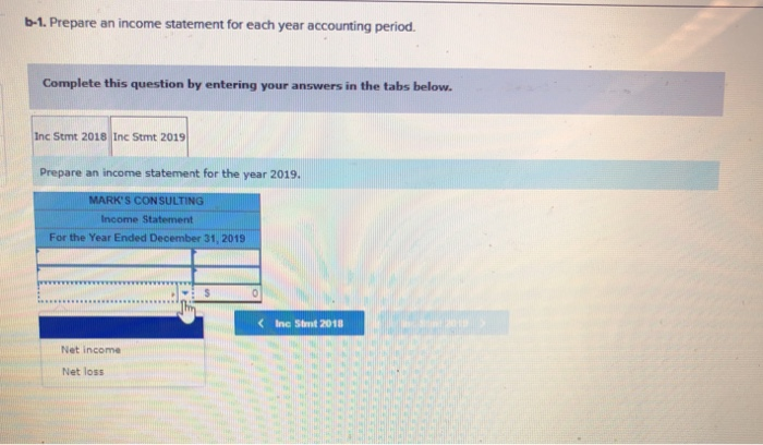 Consulting experienced the following transactions for 2018, its first year of operations,
