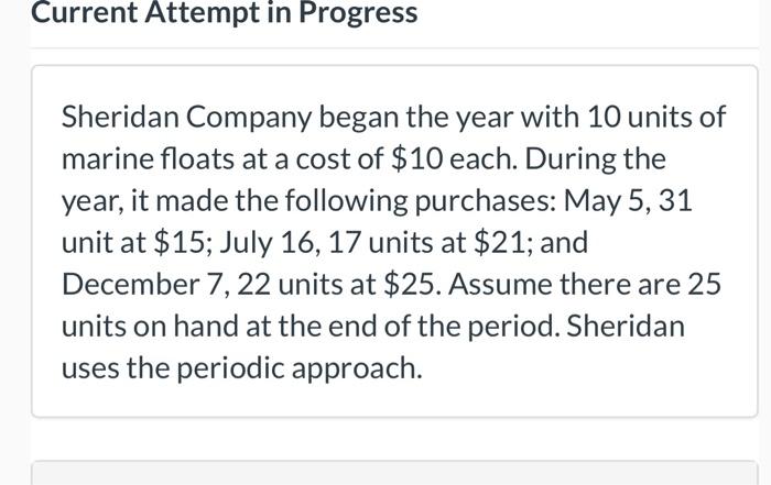 3rd pic is what im missing Current Attempt in Progress Sheridan Company