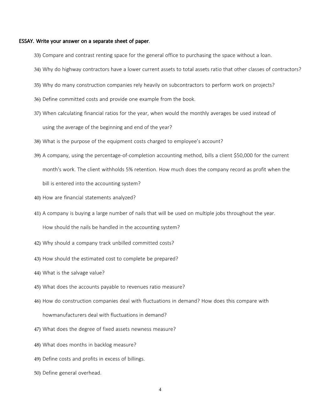 #33-36 SSAY. Write your answer on a separate sheet of paper. 33)