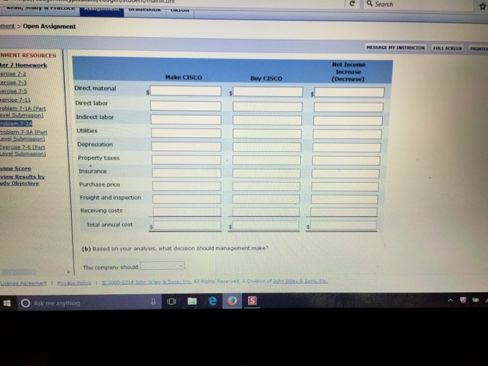 following information was colected from the accounting records and production data for