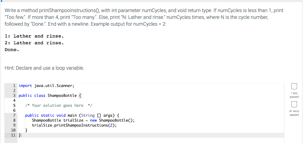 just short java programming codes... please also provide explanantion.. 1) 2) Write