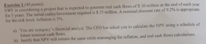 Hi, Please help me to solve this homework in sample way. Exercise