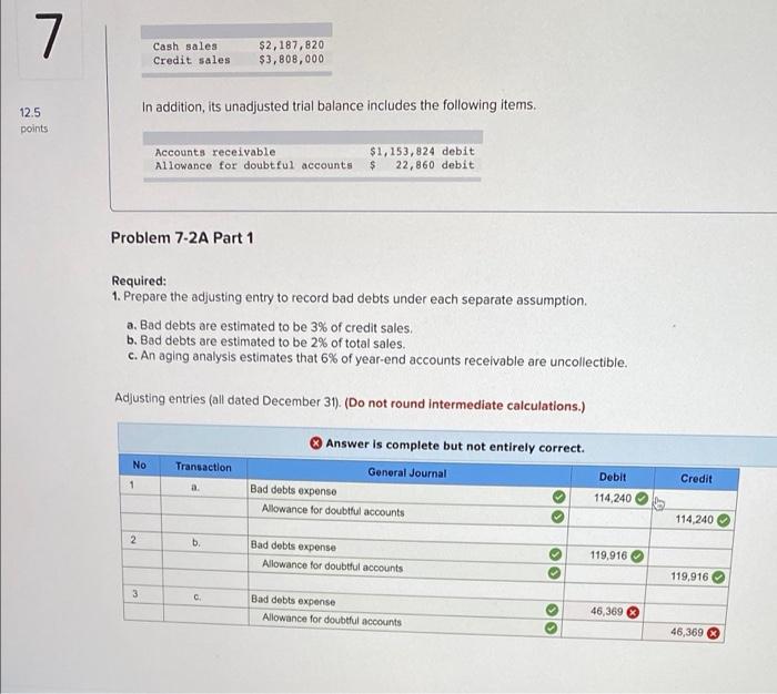 bad debts LO P2, P3 (The following information applies to the questions