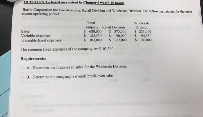 situations that are within the relevant range. Sales (3,000 units) Variable expenses