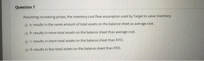 sheet date, Target's ending inventory balance was more than its beginning inventory