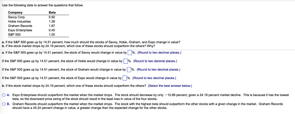 Finance question, please show me how to answer this question. Use the