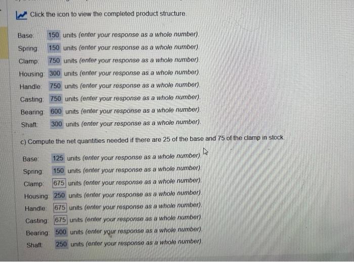 are 25 of the base and 75 of the clamp in stock.