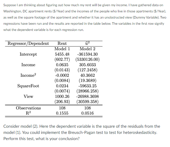 Suppose I am thinking about figuring out how much my rent