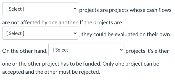 at when they're trying to decide which projects they should take on.