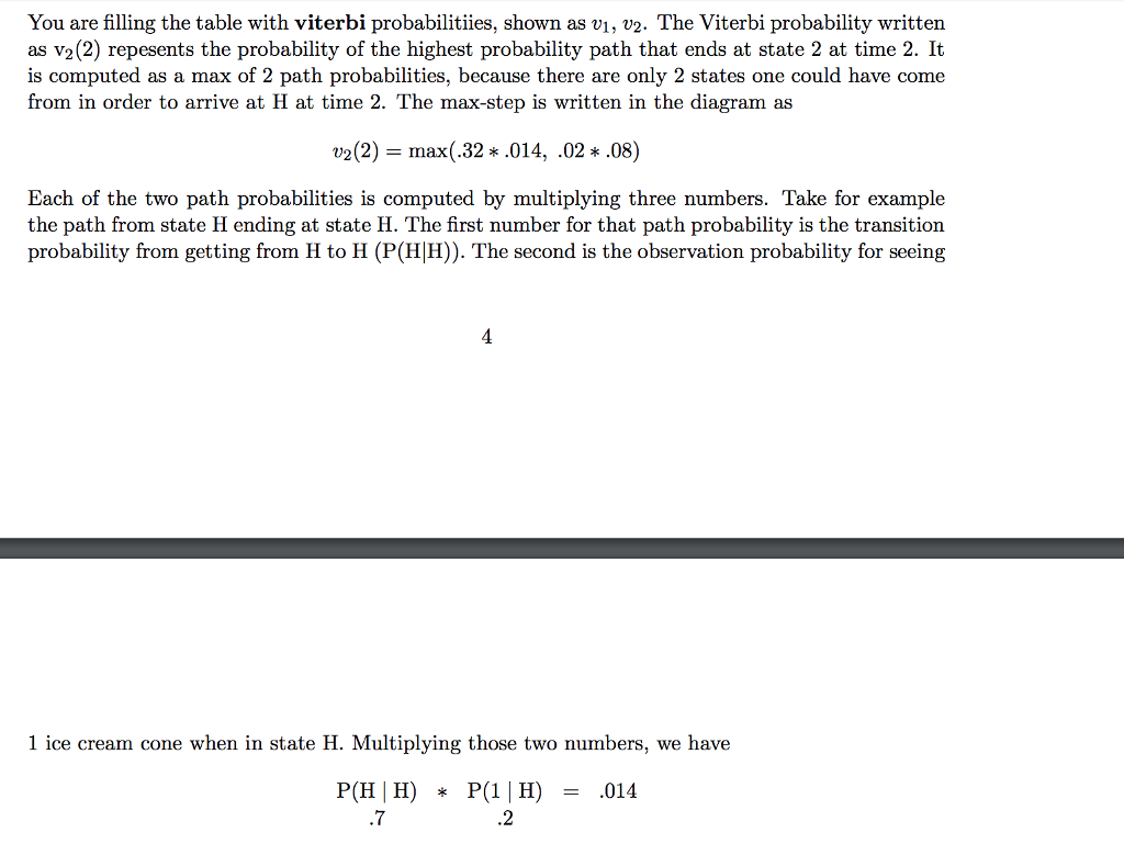 A, which according to our model, only ever occurs with the tag